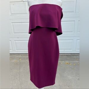 Likely Driggs purple Strapless knee length Dress Size 6